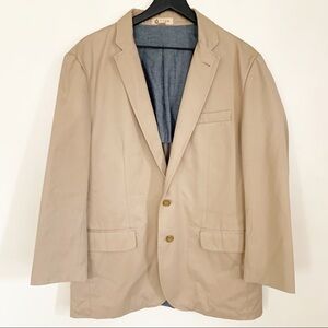 J. Crew Ludlow Cotton Blazer Jacket Khaki Men’s Size Large